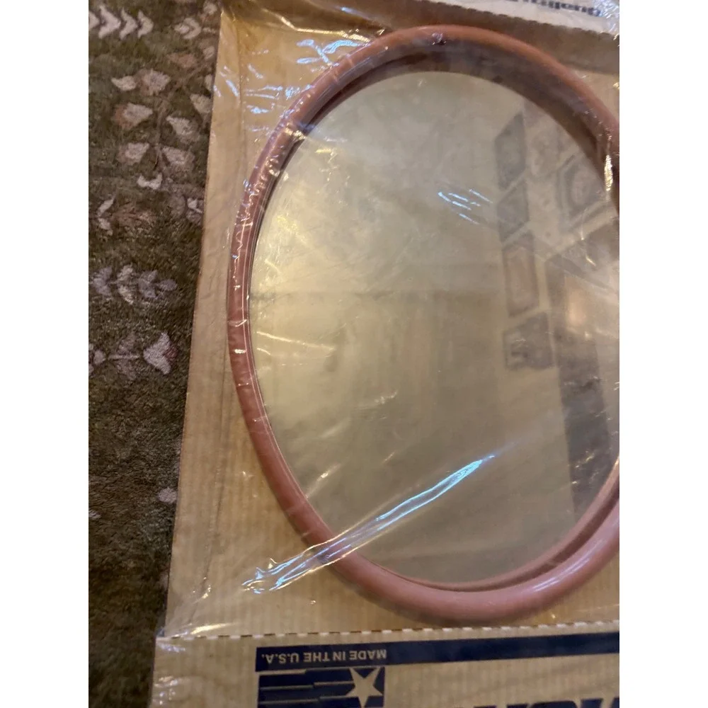 Vintage Monarch Pink Oval Wall Mirror Quality Float Plate Glass Made in USA NEW